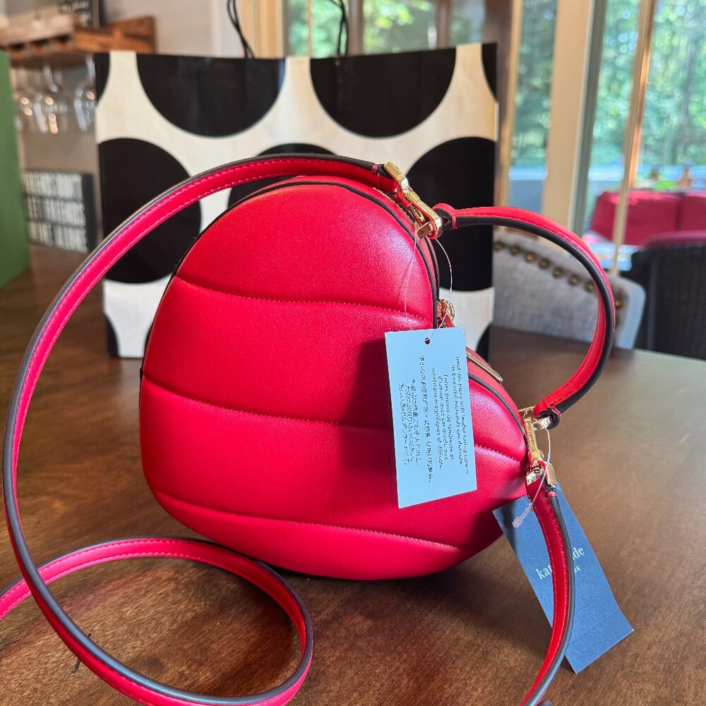 Kate Spade Red Heart-Shaped Crossbody Bag - Picture 2 of 8